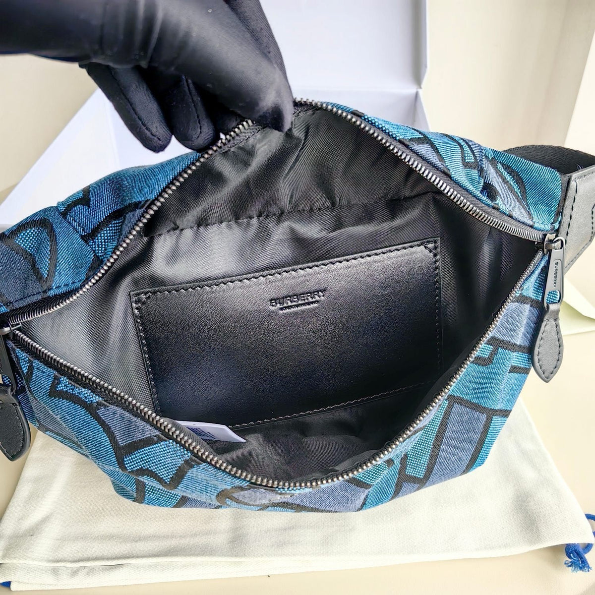 Black and Blue Belt Bag