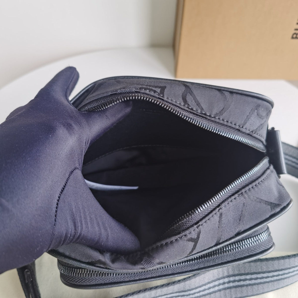 Black and Blue Crossbody Bag