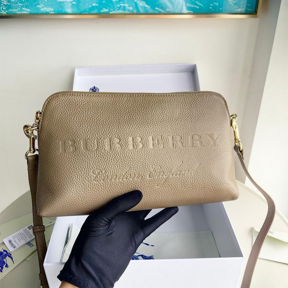 Black and Blue Clutch