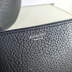 Schultertasche in Schwarz und Grün