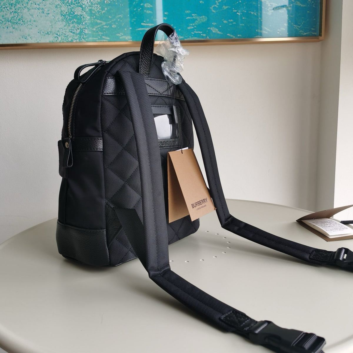 Schwarzer Rucksack