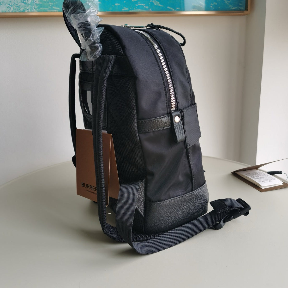 Schwarzer Rucksack