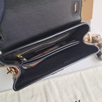 Schultertasche Schwarz und Grau