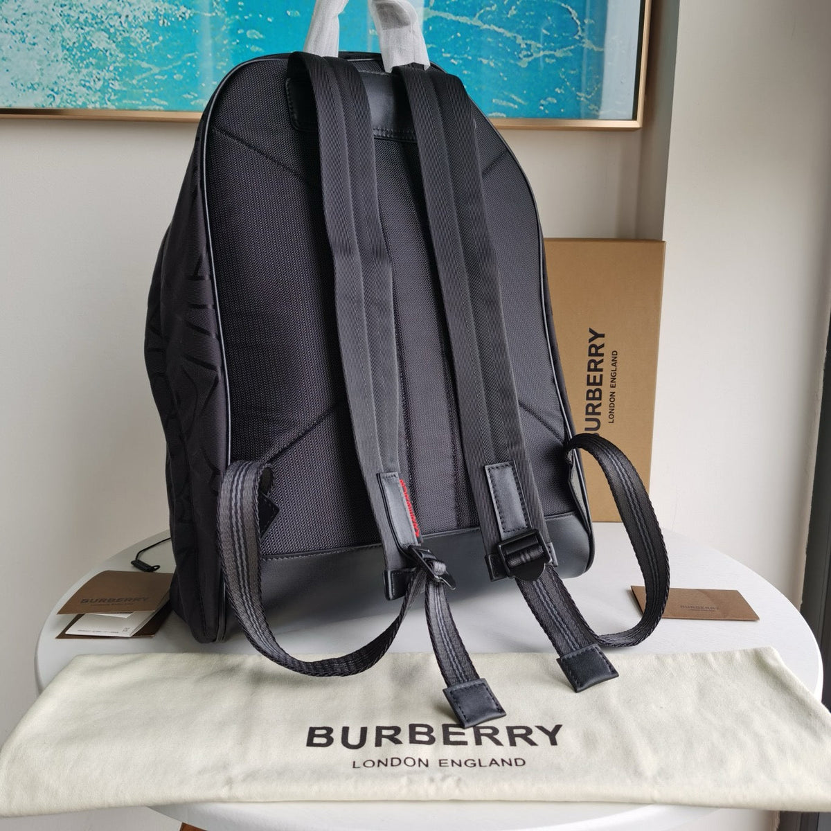 Schwarzer Rucksack