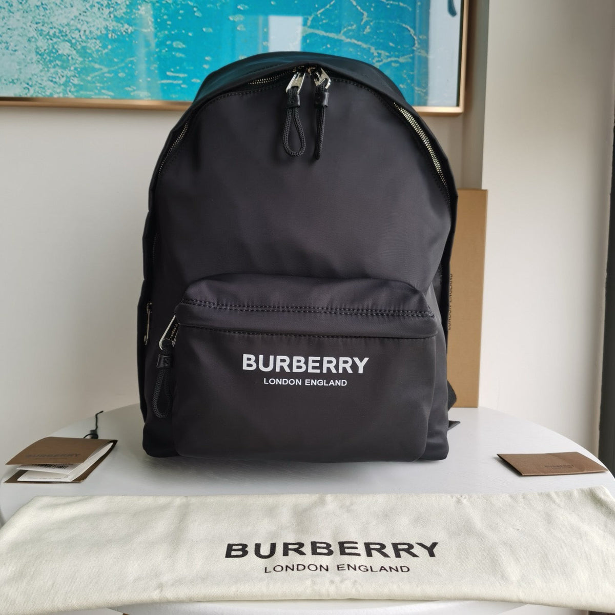 Schwarzer Rucksack