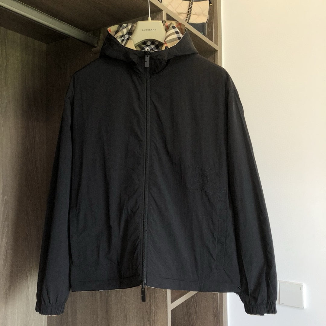 Check Hooded Jacket - Men's