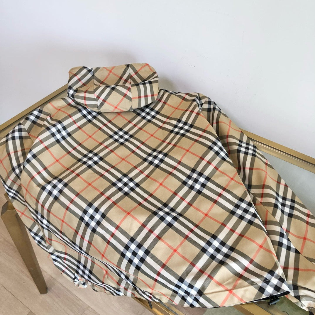 Check Hooded Jacket - Men's