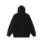 Schwarzer Baumwollpullover mit Regenbogen-Logo – Herren