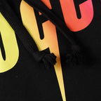 Schwarzer Baumwollpullover mit Regenbogen-Logo – Herren