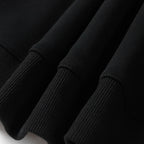 Schwarzer Baumwollpullover mit Regenbogen-Logo – Herren