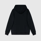 Schwarzer Baumwoll-Pullover mit Motiv – Herren