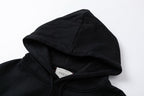 Schwarzer Baumwoll-Pullover mit Motiv – Herren