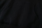 Schwarzer Baumwoll-Pullover mit Motiv – Herren