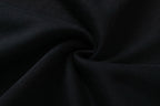 Schwarzer Baumwoll-Pullover mit Motiv – Herren