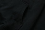 Black Cotton Gradient Text Pullover - Men's