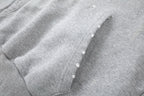 Schwarzer Baumwollpullover – Herren