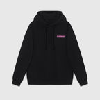 Pinker Kapuzenpullover mit Logo - Herren