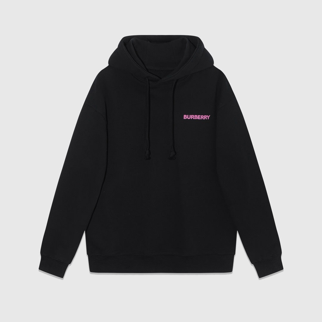 Pinker Kapuzenpullover mit Logo - Herren