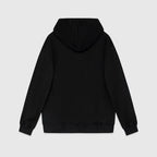 Schwarzer Baumwoll-Pullover mit Fettdruck – Herren