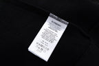 Schwarzer Baumwoll-Pullover mit Fettdruck – Herren