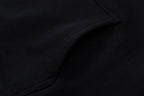 Schwarzer Baumwoll-Pullover mit Fettdruck – Herren