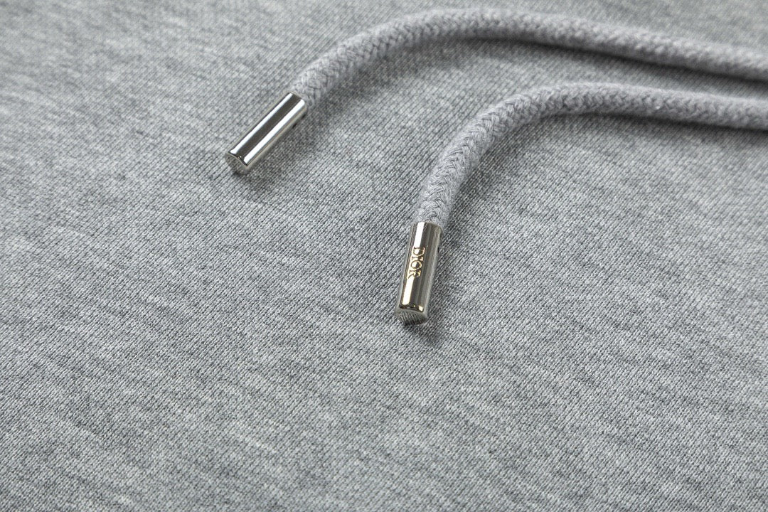 Grauer Baumwollpullover – Herren