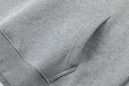 Grauer Baumwollpullover – Herren