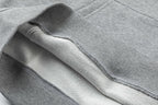 Grauer Baumwollpullover – Herren