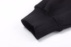 Pullover aus schwarzer Baumwolle mit Textlogo – Herren