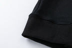 Schwarzes Baumwoll-Rundhals-Sweatshirt mit Textlogo – Herren