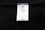 Schwarzes Baumwoll-Rundhals-Sweatshirt mit Textlogo – Herren