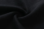 Schwarzes Baumwoll-Rundhals-Sweatshirt mit Textlogo – Herren