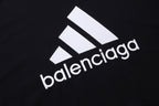 Schwarzes Jersey Langarmshirt mit gestreiften Ärmeln – Herren