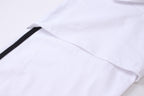 Schwarzes Jersey Langarmshirt mit gestreiften Ärmeln – Herren