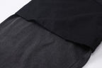 Black Cotton Flame Graphic Long-Sleeve - Men's