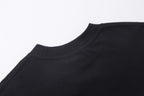 Black Cotton Flame Graphic Long-Sleeve - Men's