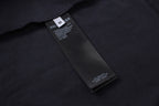 Schwarzes Langarmshirt aus Baumwolle mit Ärmelprint – Herren