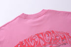 Schwarzes Langarmshirt aus Baumwolle mit Ärmelprint – Herren