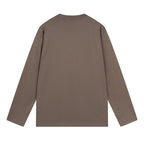 Schwarzes Langarmshirt mit Textlogo aus Baumwolle – Herren