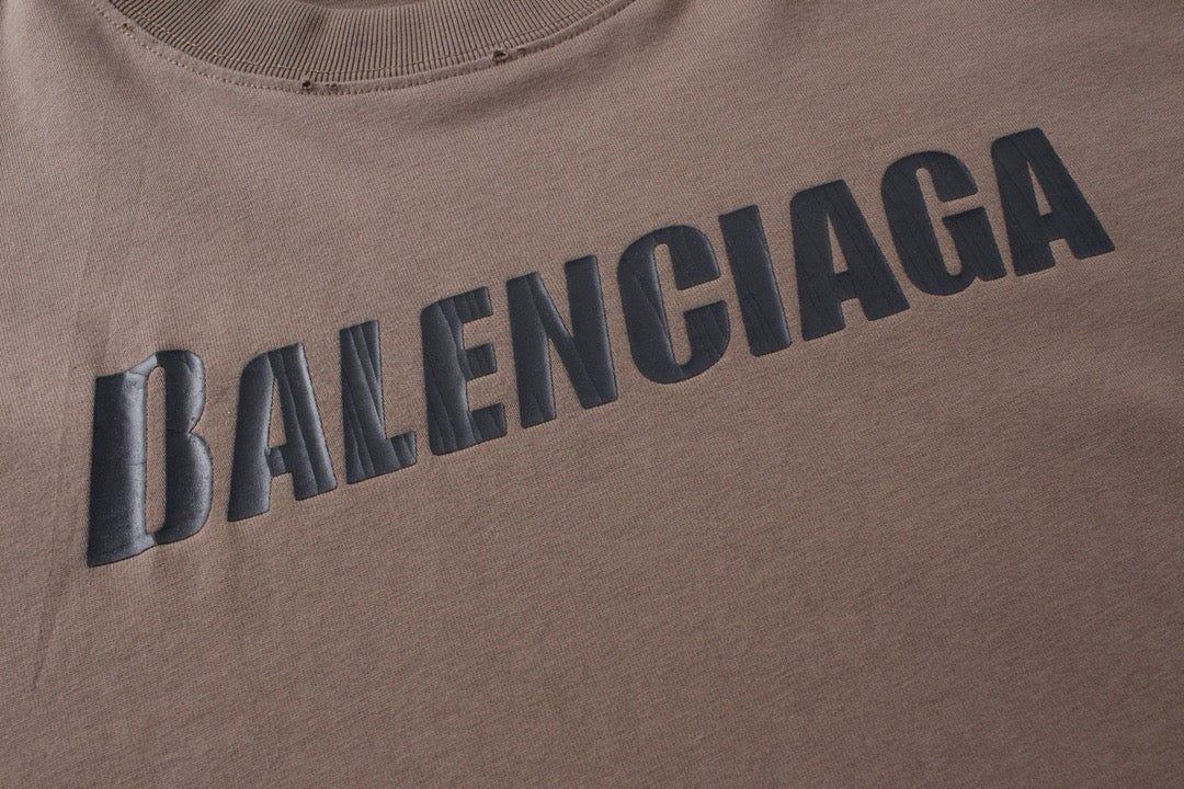 Schwarzes Langarmshirt mit Textlogo aus Baumwolle – Herren