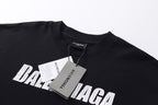 Schwarzes Langarmshirt mit Textlogo aus Baumwolle – Herren