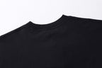 Schwarzes Langarmshirt mit Textlogo aus Baumwolle – Herren