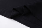 Schwarzes Langarmshirt mit Textlogo aus Baumwolle – Herren