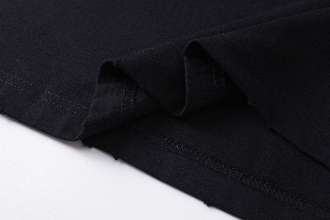 Schwarzes Langarmshirt mit Textlogo aus Baumwolle – Herren