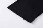 Schwarzes Langarmshirt mit Textlogo aus Baumwolle – Herren