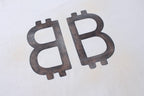 Schwarzes Langarmshirt aus Baumwolle mit Monogramm – Herren