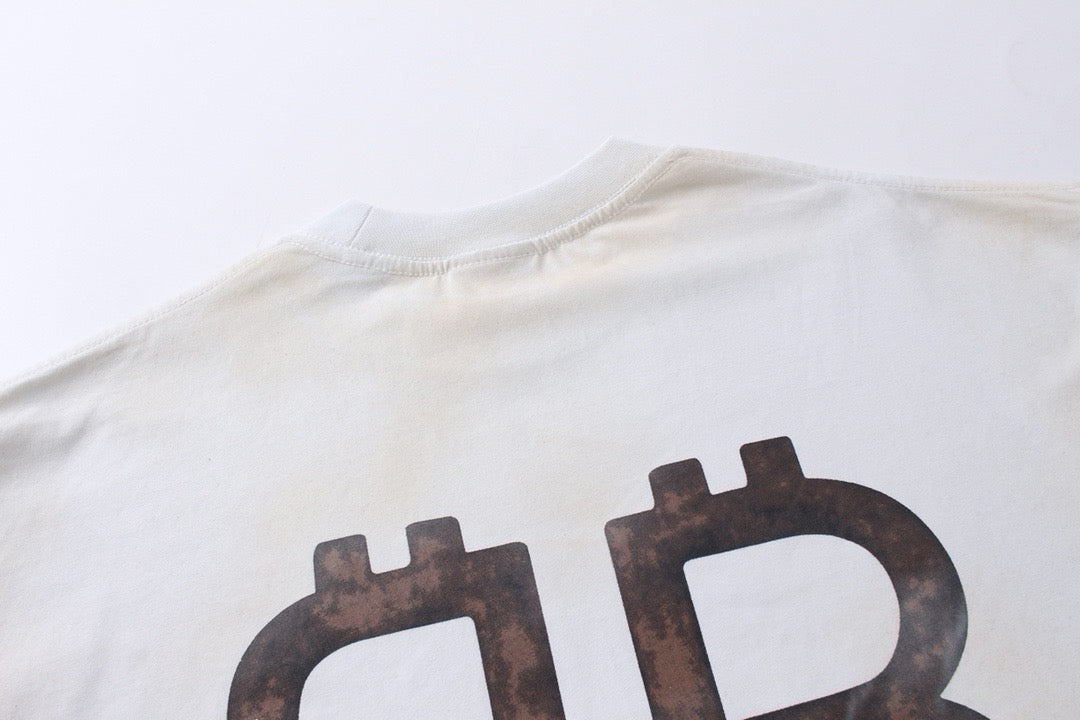 Schwarzes Langarmshirt aus Baumwolle mit Monogramm – Herren