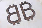 Schwarzes Langarmshirt aus Baumwolle mit Monogramm – Herren