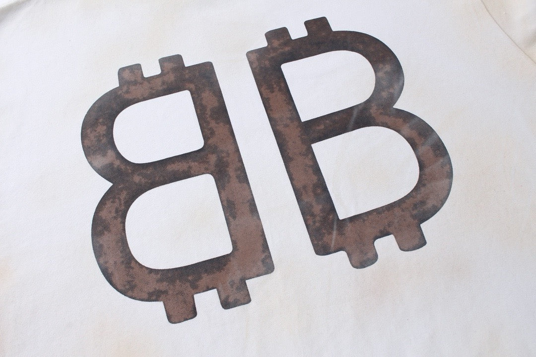 Schwarzes Langarmshirt aus Baumwolle mit Monogramm – Herren