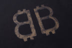 Schwarzes Langarmshirt aus Baumwolle mit Monogramm – Herren